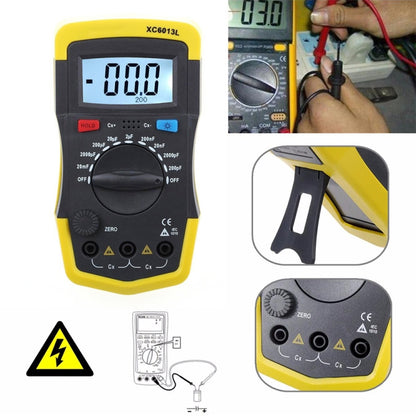 Capacitor Capacitance Meter Tester 6013 XC6013L(Yellow) - Digital Multimeter by PMC Jewellery | Online Shopping South Africa | PMC Jewellery