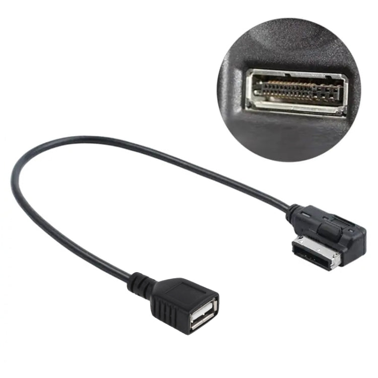 Multimedia Digital Audio AMI to USB Adapter Cable for Audi(Black) - DIY Cables by PMC TechLife | Online Shopping South Africa | PMC TechLife