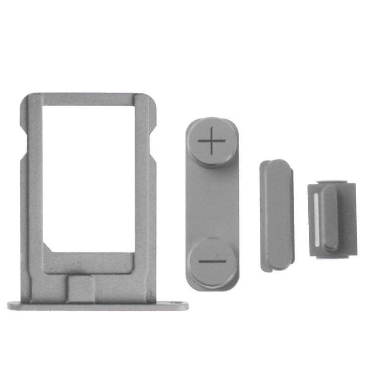 4 in 1 for iPhone 5 & 5S (Original Alloy Material Colorful Nano SIM Card Tray + Volume Button + Power Button + Mute Button) - iPhone 5 Parts by PMC TechLife | Online Shopping South Africa | PMC TechLife