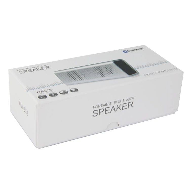 YM-308 Portable Rechargeable NFC Bluetooth Speaker, Support TF Card(Silver) - Desktop Speaker by PMC TechLife | Online Shopping South Africa | PMC TechLife