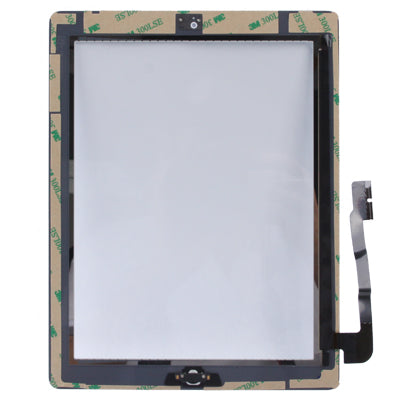 (Controller Button + Home Key Button PCB Membrane Flex Cable + Touch Panel Installation Adhesive)  Touch Panel for New iPad (iPad 3)(White) - free shipping - PMC TechLife - Order now!