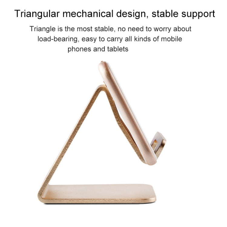 Aluminum Stand Desktop Holder for iPad, iPhone, Galaxy, Huawei, Xiaomi, HTC, Sony, and other Mobile Phones or Tablets(Gold) - Desktop Holder by PMC Jewellery | Online Shopping South Africa | PMC Jewellery