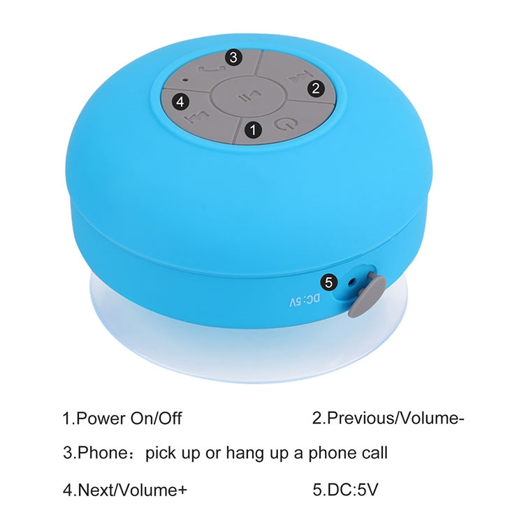 Mini Waterproof Bluetooth ISSC3.0 Speaker for iPad / iPhone / Other Bluetooth Mobile Phone, Support Handfree Function, Waterproof Level: IPX4, BTS-06(Blue) - Waterproof Speaker by PMC TechLife | Online Shopping South Africa | PMC TechLife