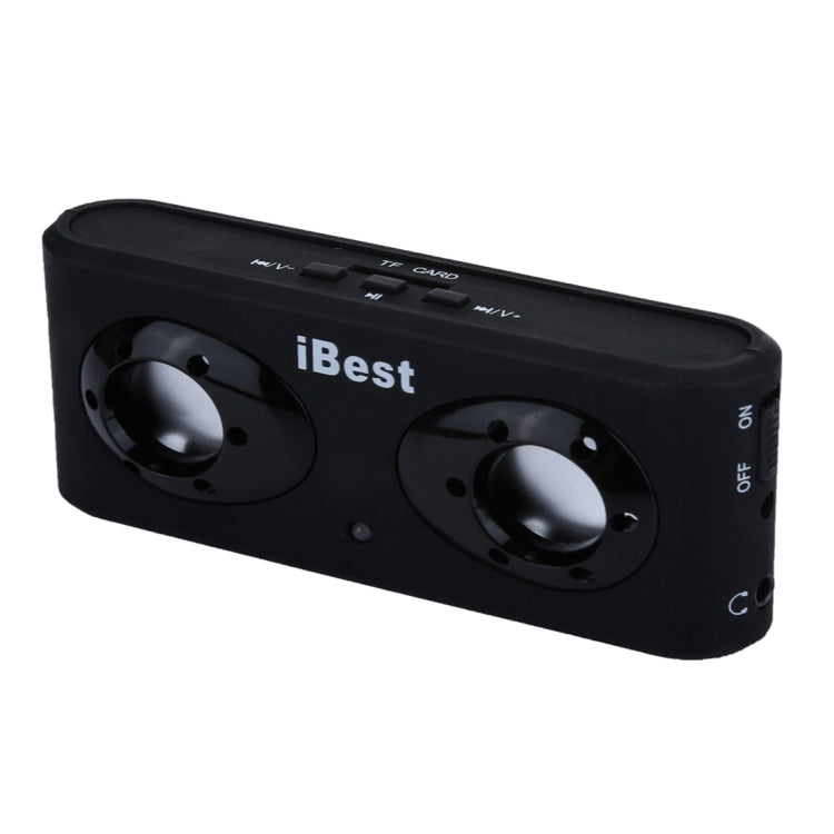 iBest Portable Stereo Rechargeable Speaker(Black) - Desktop Speaker by PMC TechLife | Online Shopping South Africa | PMC TechLife