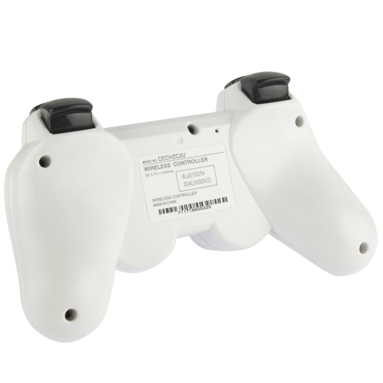 Double Shock III Wireless Controller, Manette Sans Fil Double Shock III for Sony PS3, Has Vibration Action(with logo)(White) - Gamepads by PMC TechLife | Online Shopping South Africa | PMC TechLife