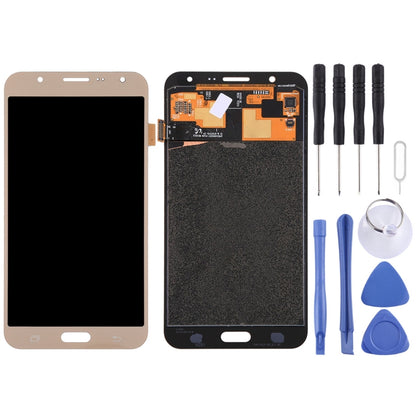 LCD Screen and Digitizer Full Assembly (OLED Material ) for Galaxy J7 / J700, J700F, J700F/DS, J700H/DS, J700M, J700M/DS, J700T, J700P(Gold) - LCD Screen by PMC Jewellery | Online Shopping South Africa | PMC Jewellery