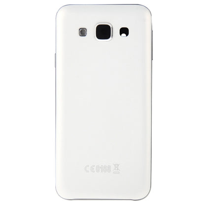 For Galaxy E5 / E500 Full Housing Cover (Front Housing LCD Frame Bezel Plate + Rear Housing Battery Back Cover ) (White) - Back Cover by PMC Jewellery | Online Shopping South Africa | PMC Jewellery