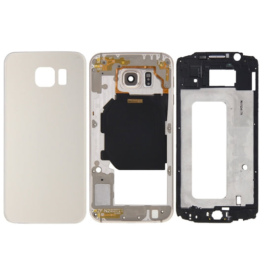 For Galaxy S6 / G920F Full Housing Cover (Front Housing LCD Frame Bezel Plate + Back Plate Housing Camera Lens Panel + Battery Back Cover ) (Gold) - Back Cover by PMC Jewellery | Online Shopping South Africa | PMC Jewellery