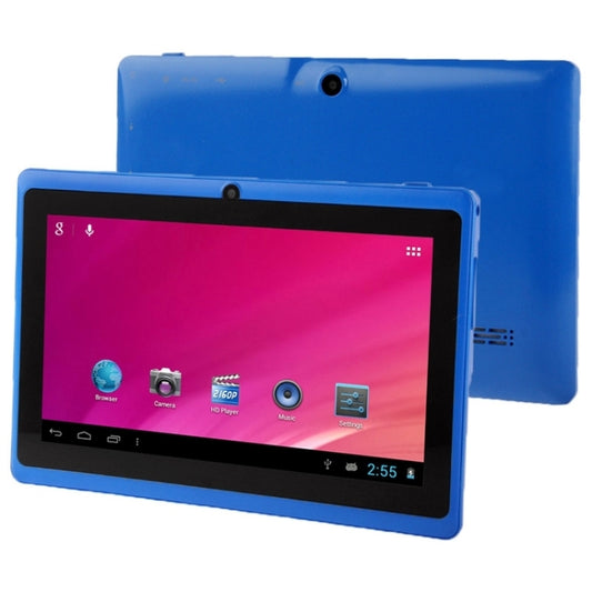 Tablet PC 7.0 inch, 1GB+16GB, Android 4.0, Allwinner A33 Quad Core 1.5GHz, WiFi, Bluetooth, OTG, G-sensor(Blue) - 7.0-8.0 inch by PMC Jewellery | Online Shopping South Africa | PMC Jewellery