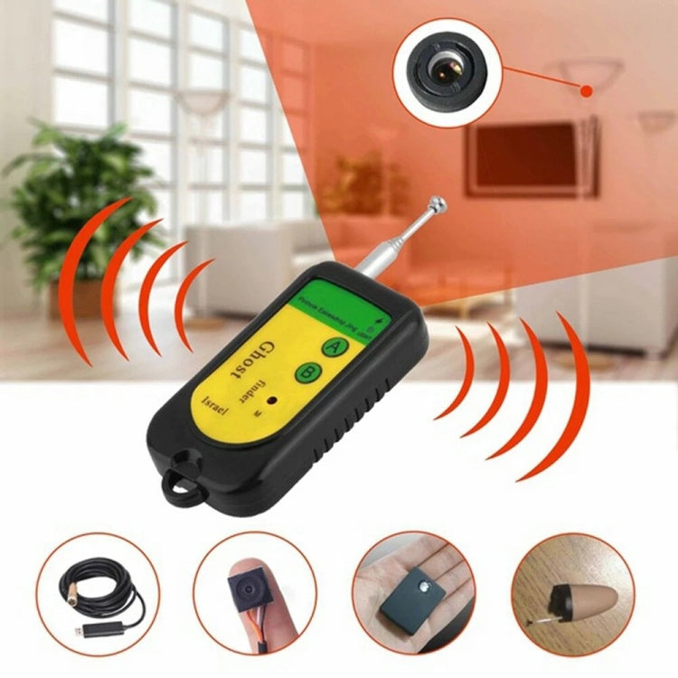 Ghost Detector Signal Bug RF Detector Finder Scanner Monitor Checker Pinhole Surveillance Camera Wireless Device(Black) - RF Signal Detector by PMC Jewellery | Online Shopping South Africa | PMC Jewellery