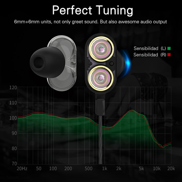 Langsdom Double Moving Coil with Wheat Headset(Black) - Bluetooth Earphone by Langsdom | Online Shopping South Africa | PMC TechLife | Buy Now Pay Later Mobicred