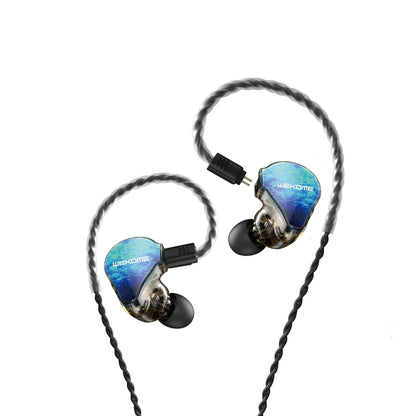 WK Y25 Amber Bluetooth + 3.5mm Elbow Plug Dual-purpose Ear-mounted Wired Earphone (Blue) - In Ear Wired Earphone by WK | Online Shopping South Africa | PMC Jewellery