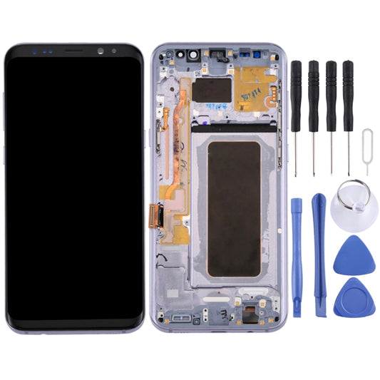 Original LCD Screen + Original Touch Panel with Frame for Galaxy S8+ / G955 / G955F / G955FD / G955U / G955A / G955P / G955T / G955V / G955R4 / G955W / G9550(Grey) - LCD Screen by PMC Jewellery | Online Shopping South Africa | PMC Jewellery