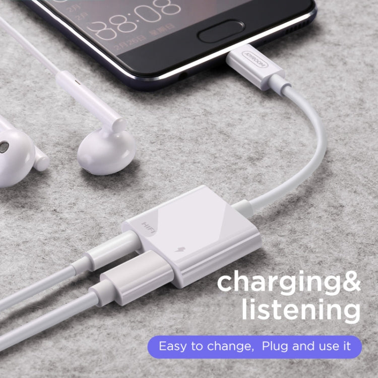 JOYROOM SH-C1 Type-C / USB-C to 3.5mm Digital Audio Converter Adapter (White) - free shipping - PMC TechLife - Order now!