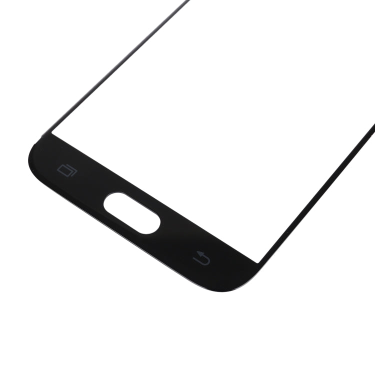 For Galaxy J7 (2017) / J730 Front Screen Outer Glass Lens (Black) - Outer Glass Lens by PMC Jewellery | Online Shopping South Africa | PMC Jewellery