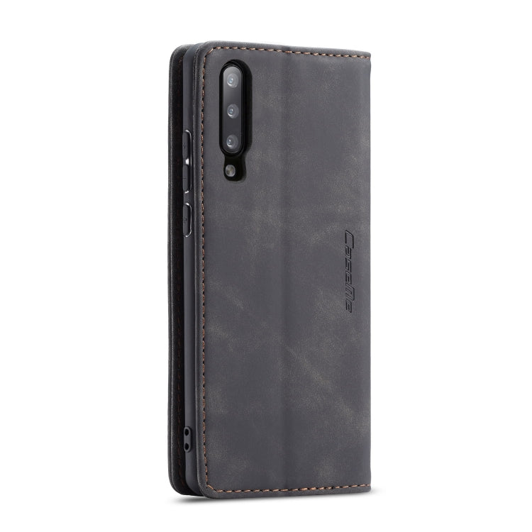 CaseMe-013 Multifunctional Retro Frosted Horizontal Flip Leather Case for Galaxy A30S / A50S / A50, with Card Slot & Holder & Zipper Wallet & Photo Frame(Black) - Galaxy Phone Cases by CaseMe | Online Shopping South Africa | PMC Jewellery | Buy Now Pay Later Mobicred