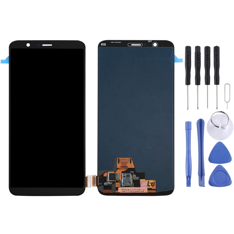 For OnePlus 5T Digitizer Full Assembly Original LCD Screen (Black) - LCD Screen by PMC Jewellery | Online Shopping South Africa | PMC Jewellery