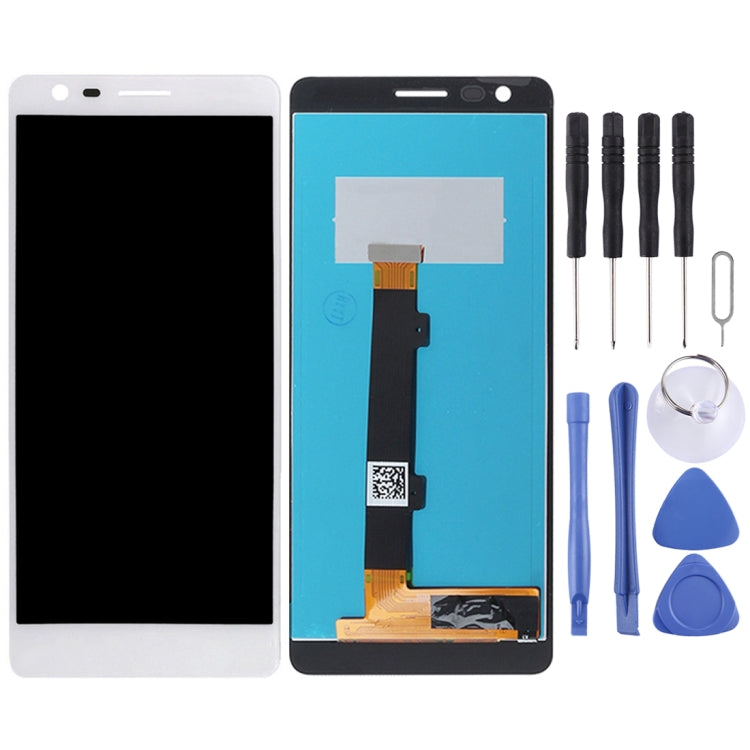 TFT LCD Screen for Nokia 3.1 with Digitizer Full Assembly  (White) - LCD Screen by PMC Jewellery | Online Shopping South Africa | PMC Jewellery