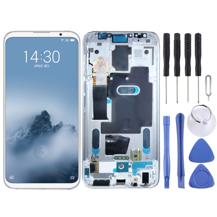 Original LCD Screen for Meizu 16 / 16th / M882H / M882Q Digitizer Full Assembly with Frame(White) - LCD Screen by PMC Jewellery | Online Shopping South Africa | PMC Jewellery