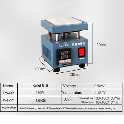 Kaisi 818 Heating Station Constant Temperature Heating Plate, EU Plug - Repair Platform by Kaisi | Online Shopping South Africa | PMC Jewellery