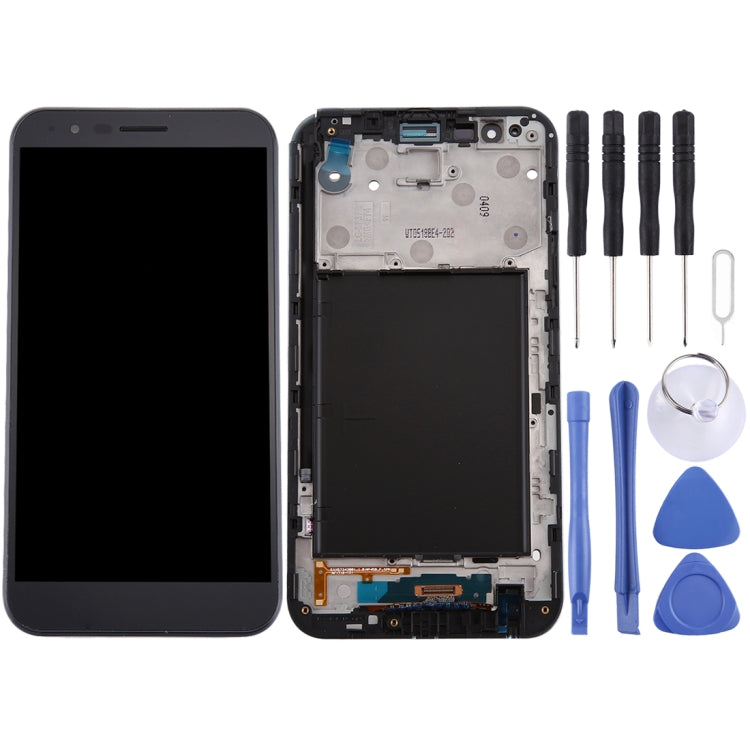 TFT LCD Screen for LG Stylo 3 Plus / TP450 / MP450 Digitizer Full Assembly with Frame (Black) - For LG by PMC Jewellery | Online Shopping South Africa | PMC Jewellery