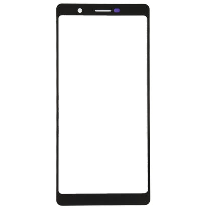 Front Screen Outer Glass Lens for Nokia 7 Plus / E9 Plus (Black) - Outer Glass Lens by PMC Jewellery | Online Shopping South Africa | PMC Jewellery