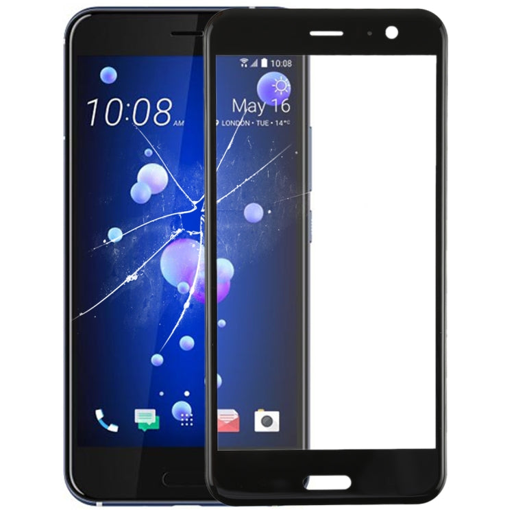 Front Screen Outer Glass Lens for HTC U11(Black) - Others by PMC Jewellery | Online Shopping South Africa | PMC Jewellery