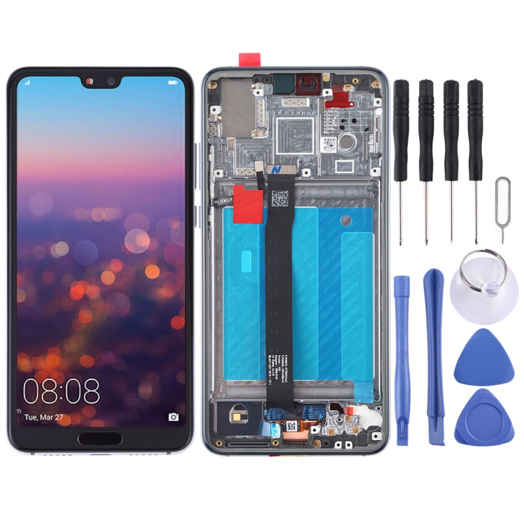 OEM LCD Screen for Huawei P20 Digitizer Full Assembly with Frame (Twilight) - free shipping - PMC TechLife - Order now!