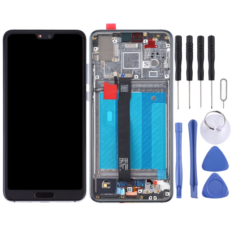 OEM LCD Screen for Huawei P20 Digitizer Full Assembly with Frame (Twilight) - free shipping - PMC TechLife - Order now!