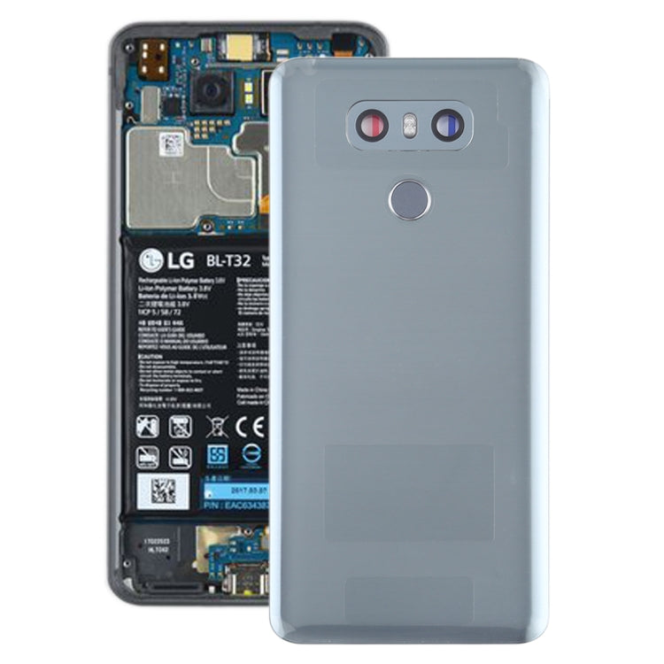 Battery Back Cover with Camera Lens & Fingerprint Sensor for LG G6 / H870 / H870DS / H872 / LS993 / VS998 / US997(Grey) - For LG by PMC Jewellery | Online Shopping South Africa | PMC Jewellery