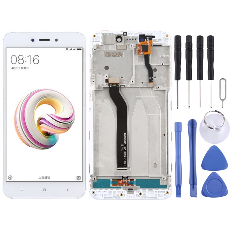 TFT LCD Screen for Xiaomi Redmi 5A with Digitizer Full Assembly(White) - free shipping - PMC TechLife - Order now!