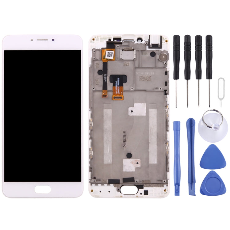 TFT LCD Screen for Meizu M3 Note / Meilan Note 3 CN Digitizer Full Assembly with Frame(White) - LCD Screen by PMC Jewellery | Online Shopping South Africa | PMC Jewellery