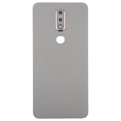 Battery Back Cover for Nokia 7.1(Silver) - Back Cover by PMC Jewellery | Online Shopping South Africa | PMC Jewellery