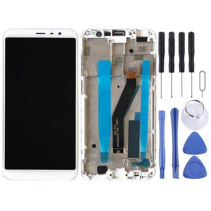 TFT LCD Screen for Meizu M6T M811Q Digitizer Full Assembly with Frame(White) - LCD Screen by PMC Jewellery | Online Shopping South Africa | PMC Jewellery