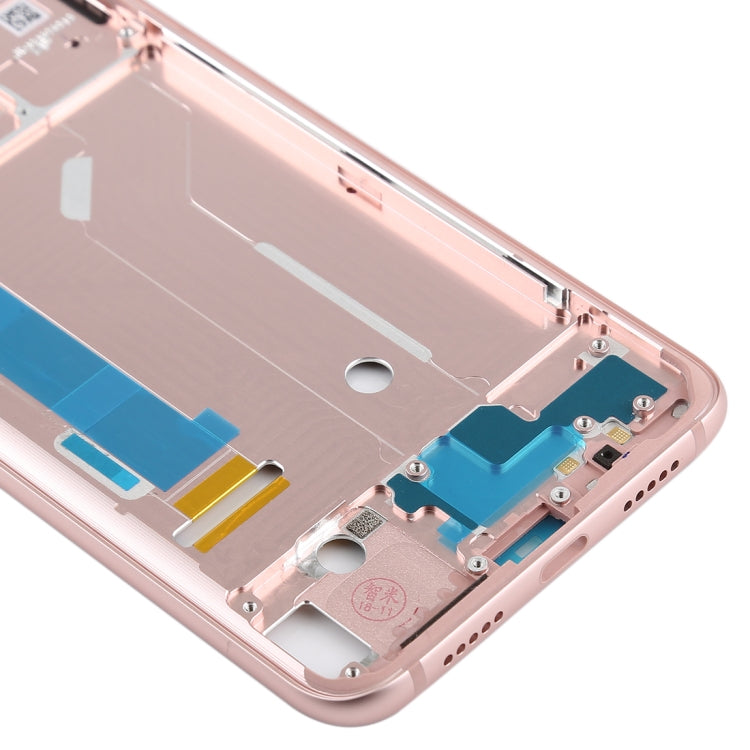 Middle Frame Bezel with Side Keys for Xiaomi Mi 8 (Rose Gold) - Frame Bezel Plate by PMC TechLife | Online Shopping South Africa | PMC TechLife