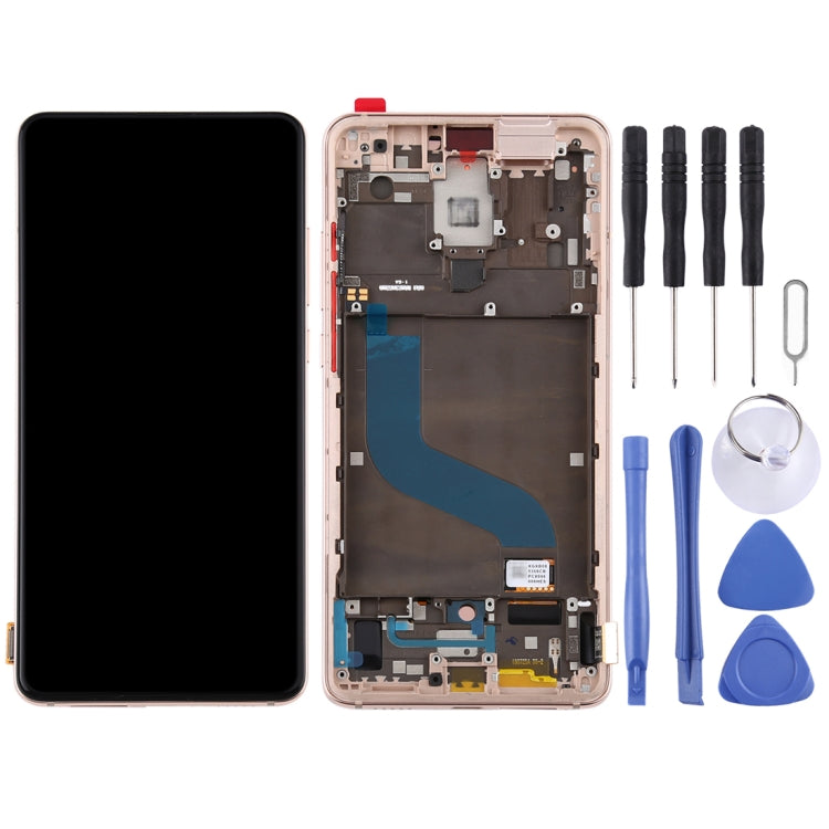 OLED LCD Screen for Xiaomi Redmi K20 / Redmi K20 Pro / 9T Pro Digitizer Full Assembly with Frame(Gold) - LCD Screen by PMC Jewellery | Online Shopping South Africa | PMC Jewellery