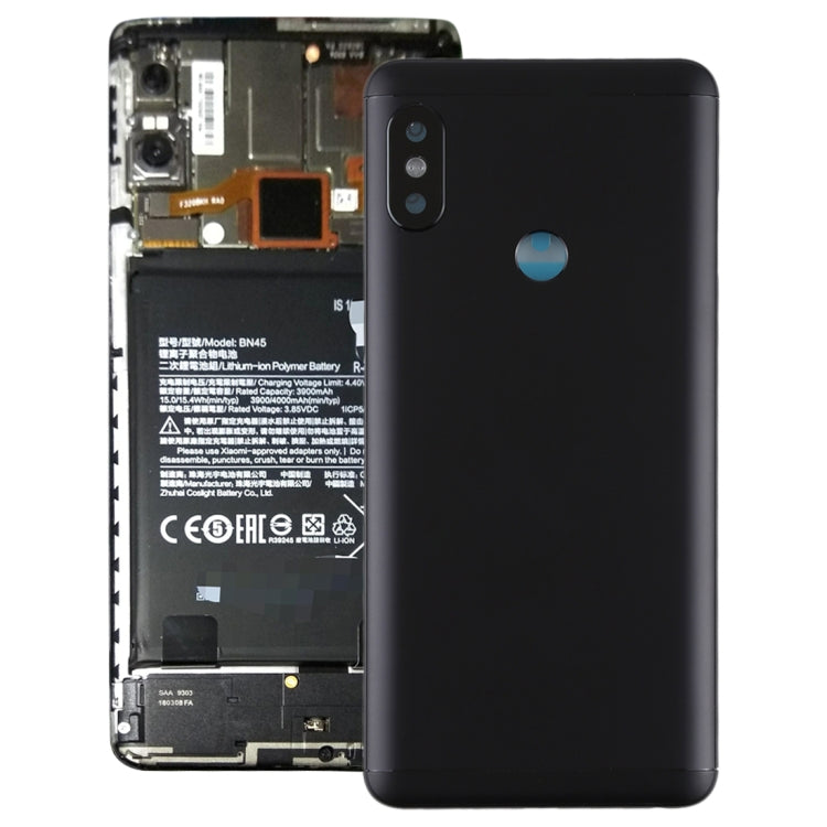 Back Cover with Camera Lens & Side Keys for Xiaomi Redmi Note 5(Black) - free shipping - PMC TechLife - Order now!