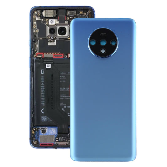 For OnePlus 7T Original Battery Back Cover with Camera Lens Cover (Blue) - Back Cover by PMC Jewellery | Online Shopping South Africa | PMC Jewellery