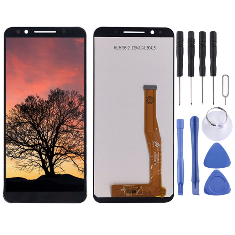 OEM LCD Screen for Alcatel 3X / 5058 / 5058A with Digitizer Full Assembly (Black) - free shipping - PMC TechLife - Order now!