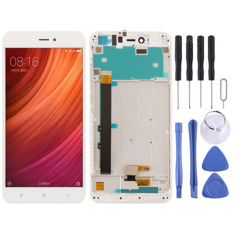 TFT LCD Screen for Xiaomi Redmi Note 5A Digitizer Full Assembly with Frame(White) - free shipping - PMC TechLife - Order now!