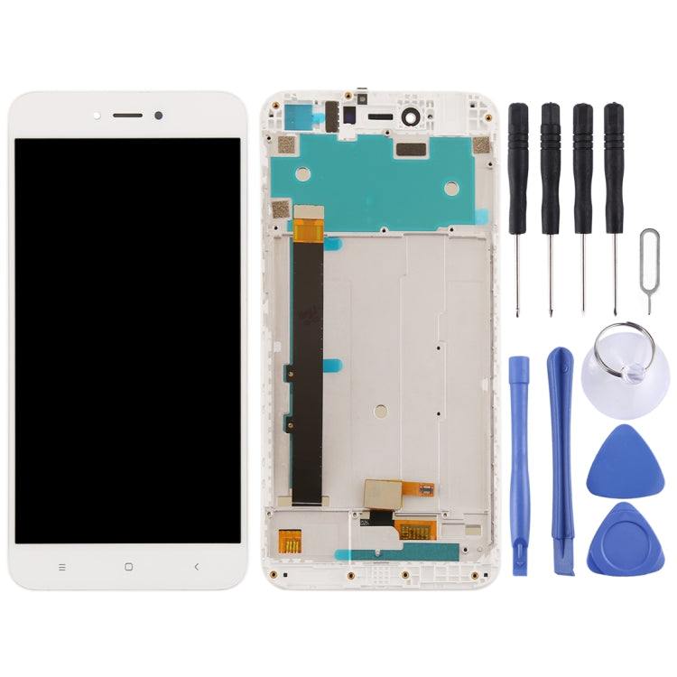 TFT LCD Screen for Xiaomi Redmi Note 5A Digitizer Full Assembly with Frame(White) - free shipping - PMC TechLife - Order now!