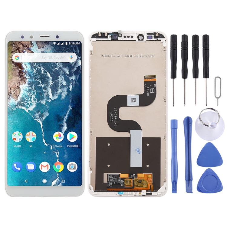 TFT LCD Screen for Xiaomi Mi 6X / A2 Digitizer Full Assembly with Frame(White) - free shipping - PMC TechLife - Order now!