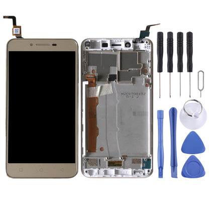 OEM LCD Screen for Lenovo Vibe K5 A6020A40 Digitizer Full Assembly with Frame (Gold) - LCD Screen by PMC Jewellery | Online Shopping South Africa | PMC Jewellery