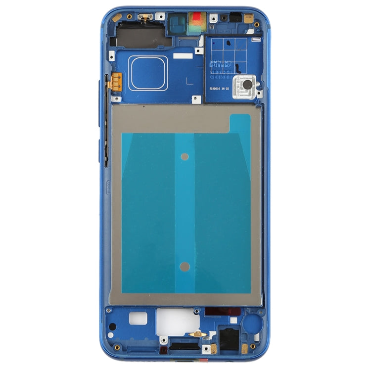 Front Housing LCD Frame Bezel Plate with Side Keys for Huawei Honor 10(Blue) - Full Housing Cover by PMC Jewellery | Online Shopping South Africa | PMC Jewellery