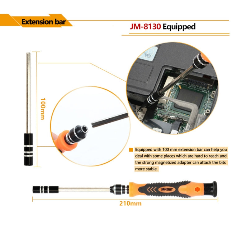 JAKEMY JM-8130 45 in 1 Interchangeable Magnetic Precision Screwdriver Set - Screwdriver Set by JAKEMY | Online Shopping South Africa | PMC Jewellery | Buy Now Pay Later Mobicred