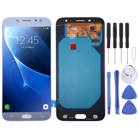 Oled LCD Screen for Galaxy J7 (2017) / J7 Pro, J730F/DS, J730FM/DS with Digitizer Full Assembly (Blue) - LCD Screen by PMC Jewellery | Online Shopping South Africa | PMC Jewellery