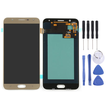 Original Super AMOLED LCD Screen for Galaxy J7 Duo / J720 with Digitizer Full Assembly (Gold) - LCD Screen by PMC Jewellery | Online Shopping South Africa | PMC Jewellery