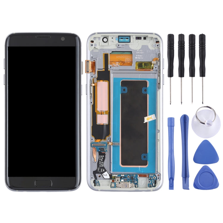 Original Super AMOLED Material LCD Screen and Digitizer Full Assembly(with Frame / Charging Port Flex Cable / Power Button Flex Cable / Volume Button Flex Cable) for Galaxy S7 Edge / G935F / G935FD(Black) - LCD Screen by PMC Jewellery | Online Shopping South Africa | PMC Jewellery