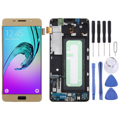 TFT LCD Screen for Galaxy A5 (2016) / A510F Digitizer Full Assembly with Frame (Gold) - LCD Screen by PMC Jewellery | Online Shopping South Africa | PMC Jewellery