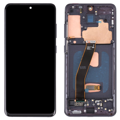 Original Dynamic AMOLED Material LCD Screen and Digitizer Full Assembly with Frame for Galaxy S20 4G SM-G980(Black) - LCD Screen by PMC Jewellery | Online Shopping South Africa | PMC Jewellery